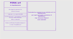Desktop Screenshot of fera.it